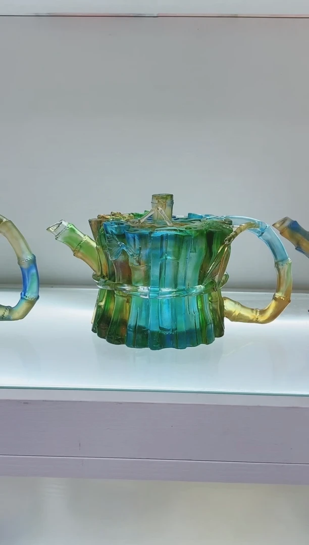 手工艺品琉璃古法琉璃虚怀若谷