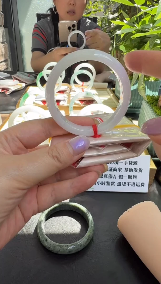 未镶嵌手镯翡翠缅甸天然A货翡翠手镯#28