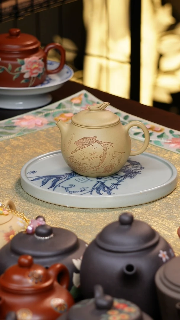 茶壶紫砂陈*菲宜兴紫砂壶原矿泥料