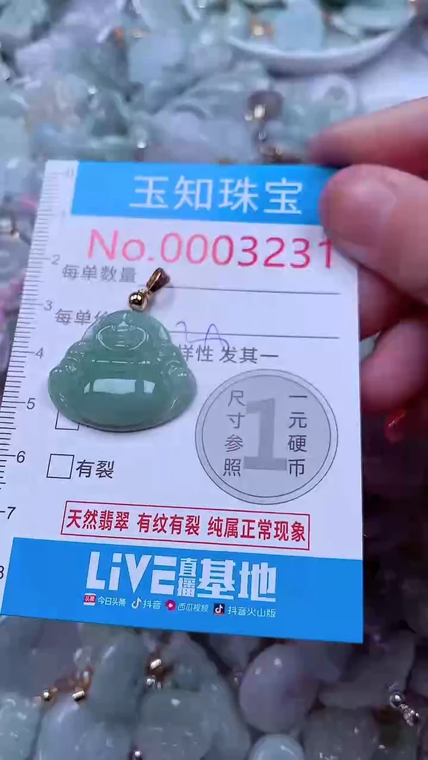 吊坠(不含链)未镶嵌翡翠3231