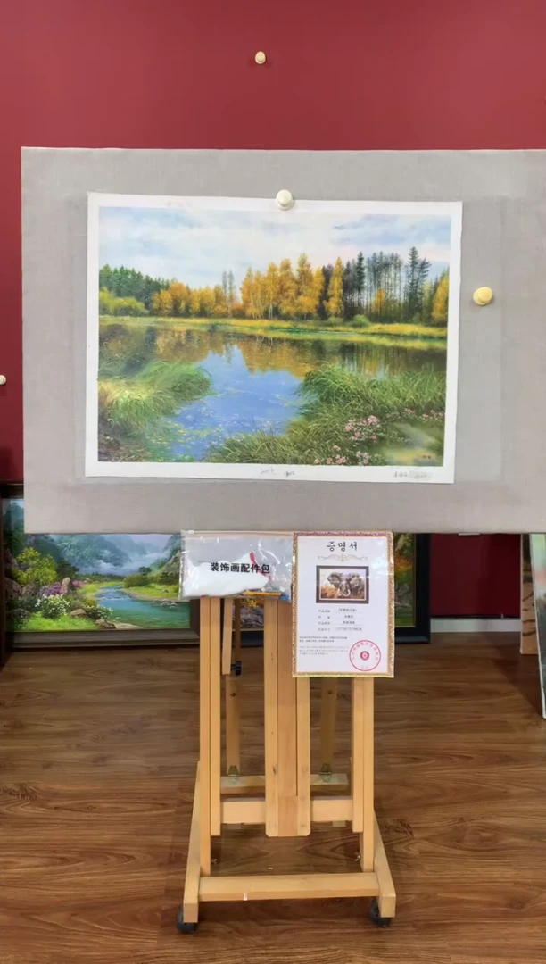 油画【40号】朝鲜原创手绘油画【功勋Ⅰ级画家丨孤品佳作】【顺丰包邮】