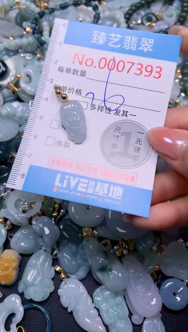 颈饰未镶嵌翡翠7393