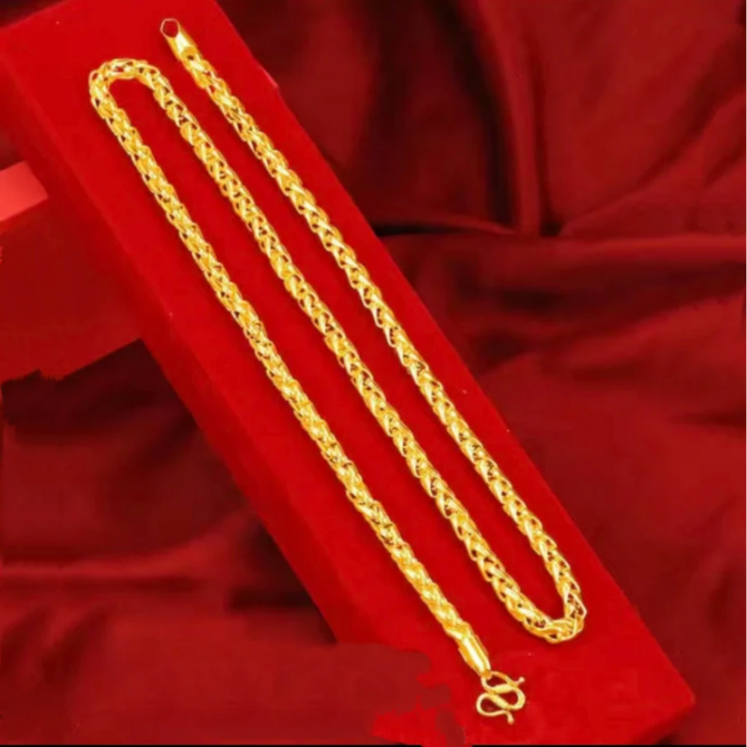 合金项链 合金材质【肖邦项链】时尚经典金色素款精美万能链