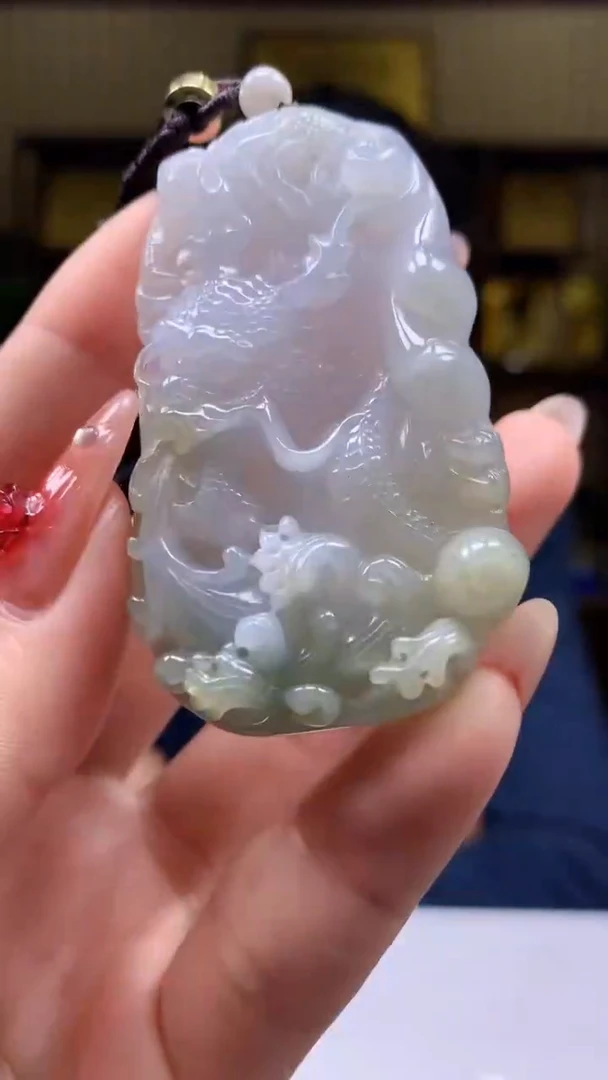 【闪购商品】定制翡翠未镶嵌1071ry-毛货挂件31