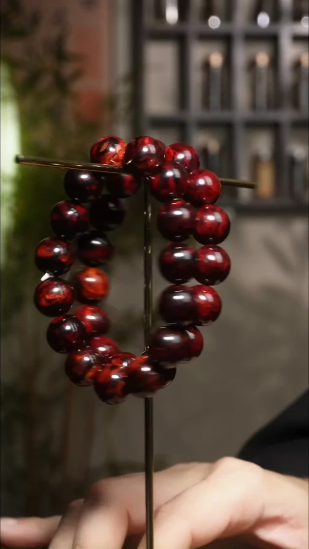 降真香手串/手链李*通海南红降1.5cm黑金