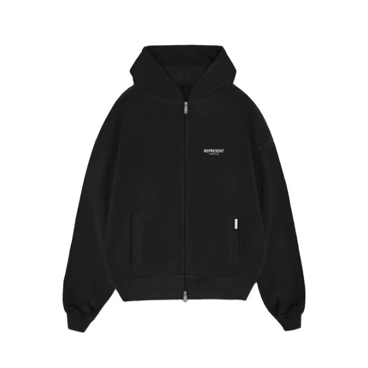 REP字母开衫卫衣