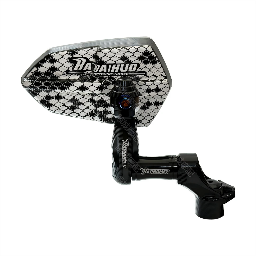 适用雅马哈NMAX155 NVX155 XMAX300改装巴风特后视镜 蜂窝网镜子