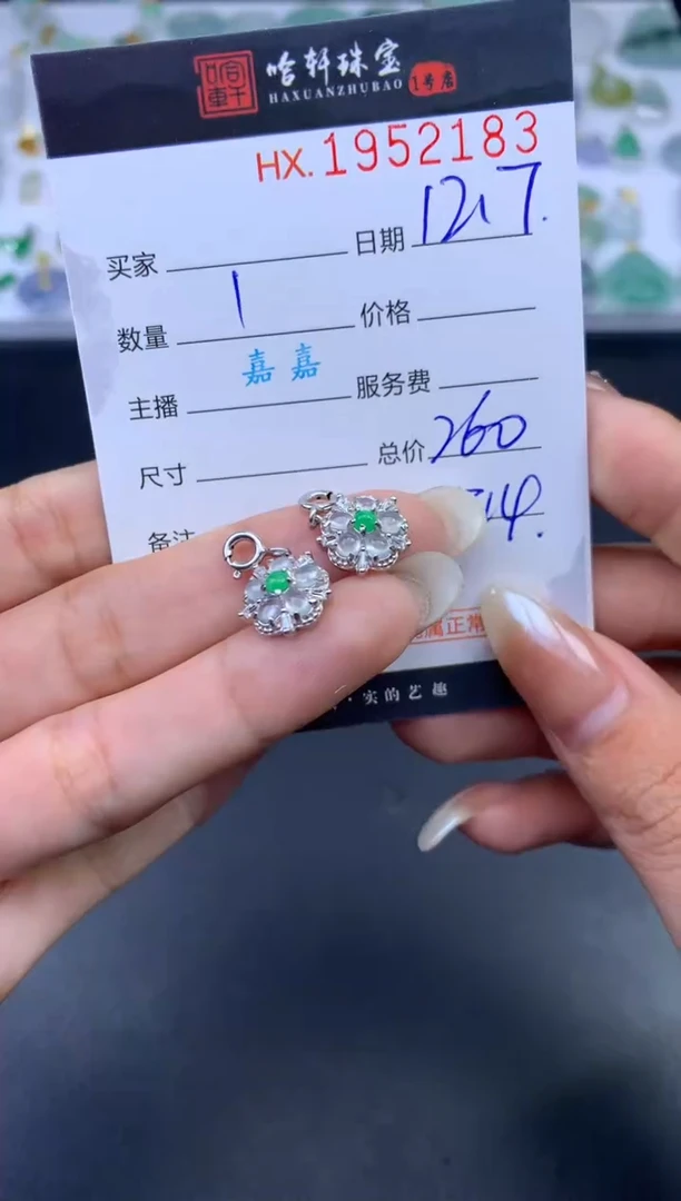 未镶嵌挂件翡翠哈轩 挂件1（多样性发其一）