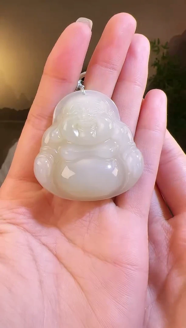 【闪购商品】和田玉颈饰未镶嵌佛公带包容5273