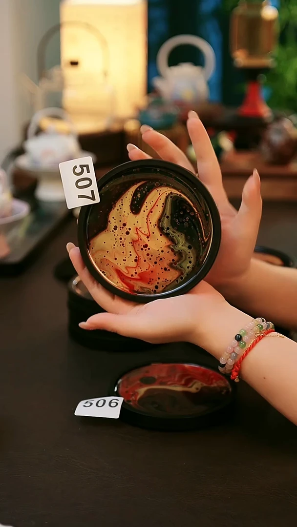 陶瓷茶具大漆壶承507