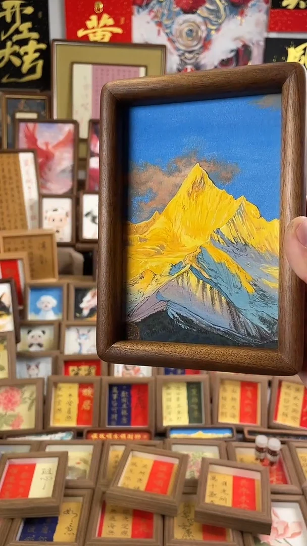 国画纯手绘书法绘画作品