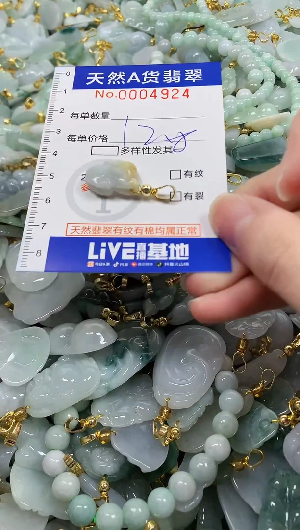 颈饰未镶嵌翡翠纯天然a货翡翠