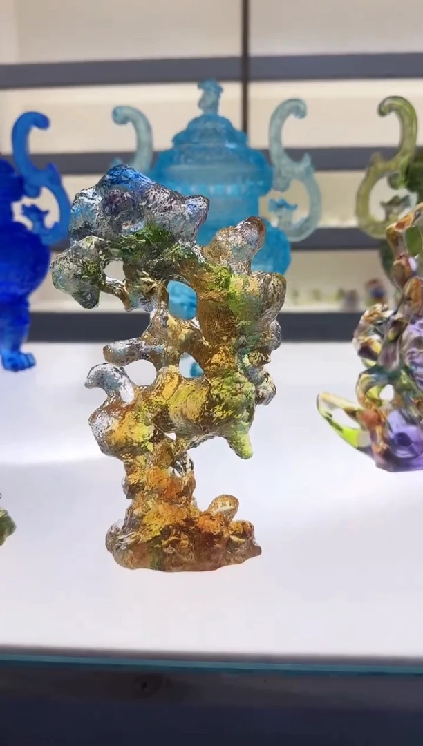 手工艺品琉璃太湖石22厘米