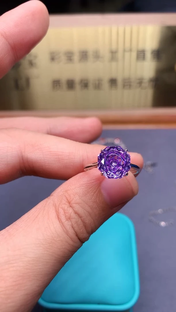 【闪购商品】锂辉石戒指银S925镶嵌..........