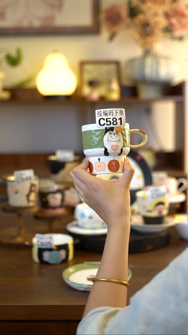 摆件C581 阿满屋手工手作陶瓷