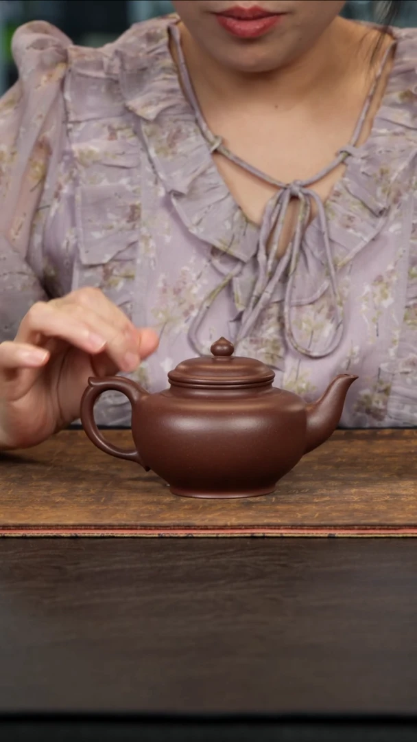 茶壶紫砂景州笑樱老紫泥300cc