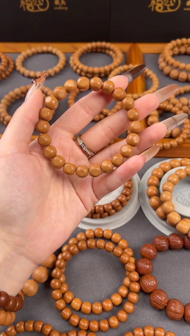 手串猴头核桃瑞*六方亮面全品无暇