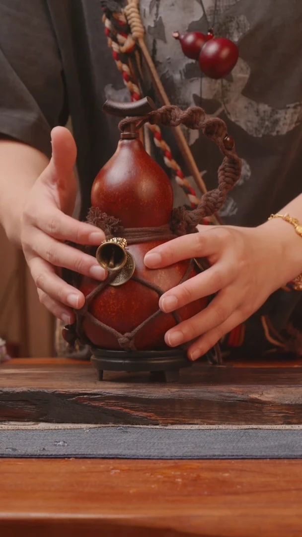 1446号精品大漆葫芦防腐防渗装水茶酒