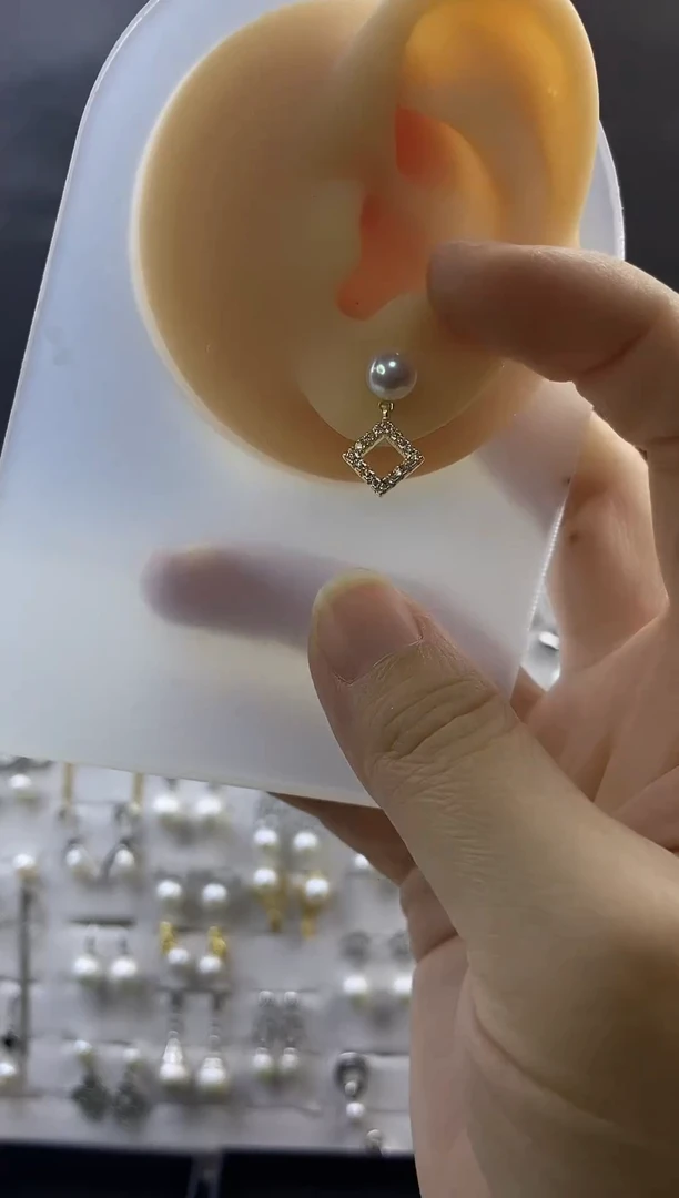 合金耳饰淡水珍珠102