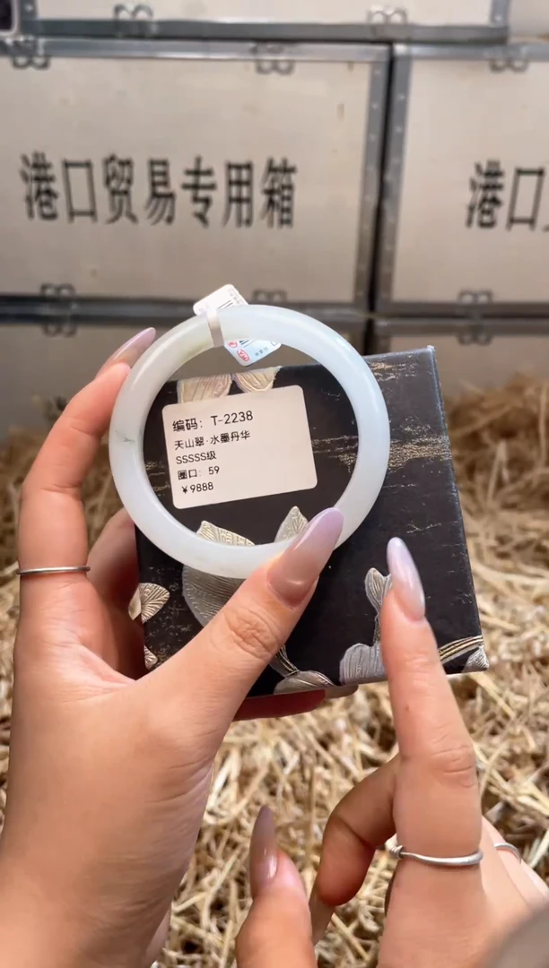 未镶嵌手镯石英质玉T2238