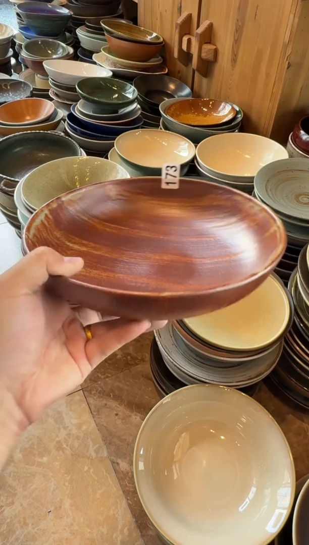 瓷片173 微瑕志野锅盘1个