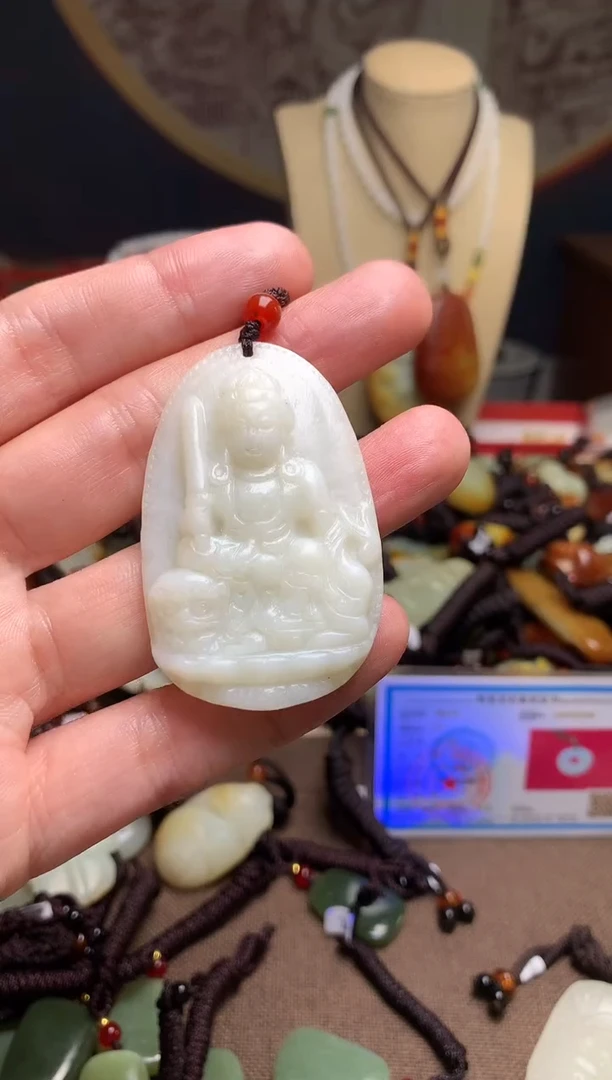 颈饰未镶嵌和田玉新疆料青海料清水和田玉吊坠