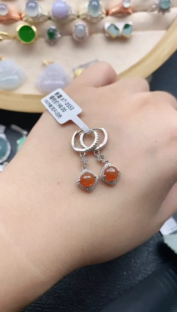 翡翠戒指银S925镶嵌买****卜1111