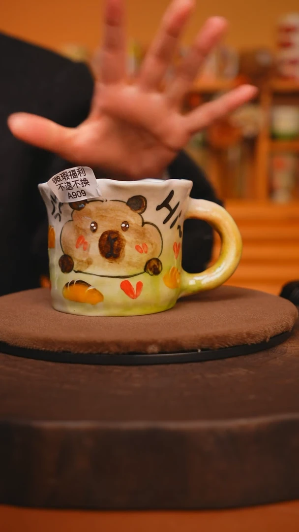 【闪购商品】瓷片景德镇手绘瓷器高温釉下彩---微瑕