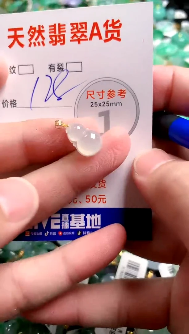 翡翠18K金镶嵌颈饰0952033819