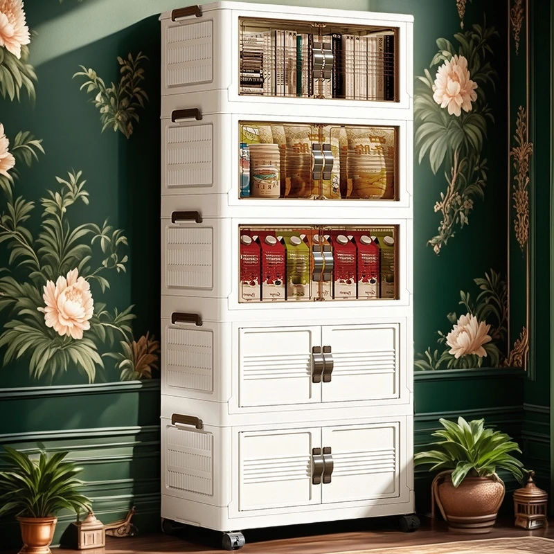 【注意看图】HC50cm【拍四发五】可折叠免安装收纳柜家用杂物零食柜