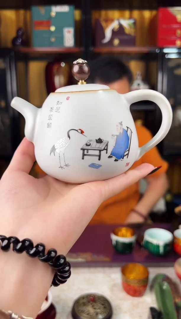 陶瓷知足茶壶-太古--