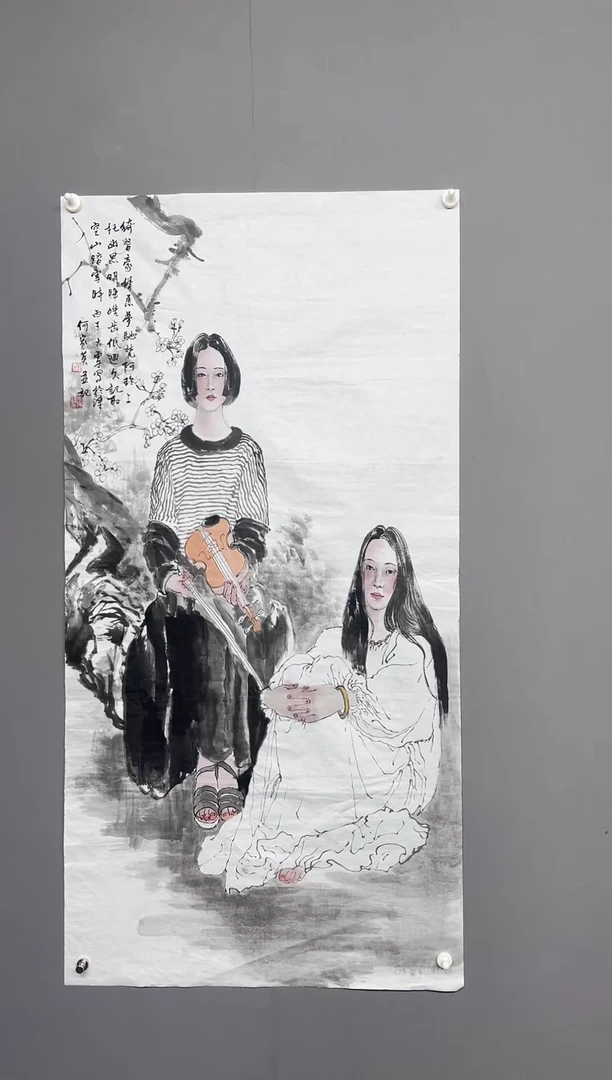 华夏甄选作品画画