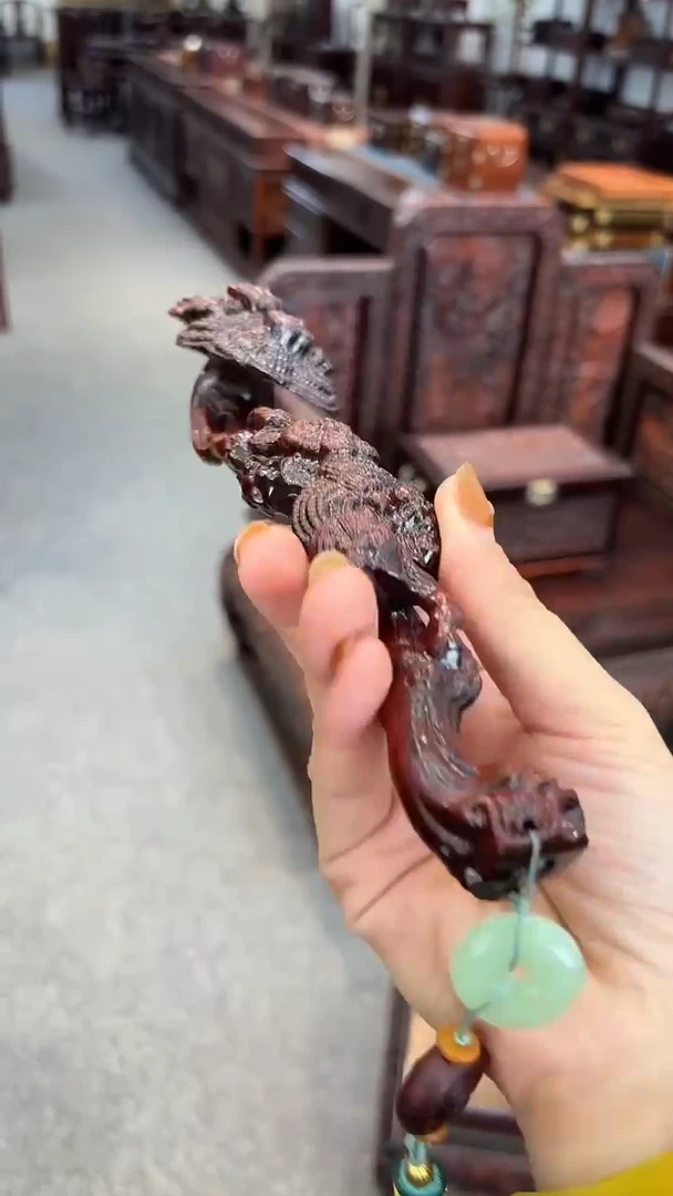 染料紫檀（血檀）紫檀木--小如意