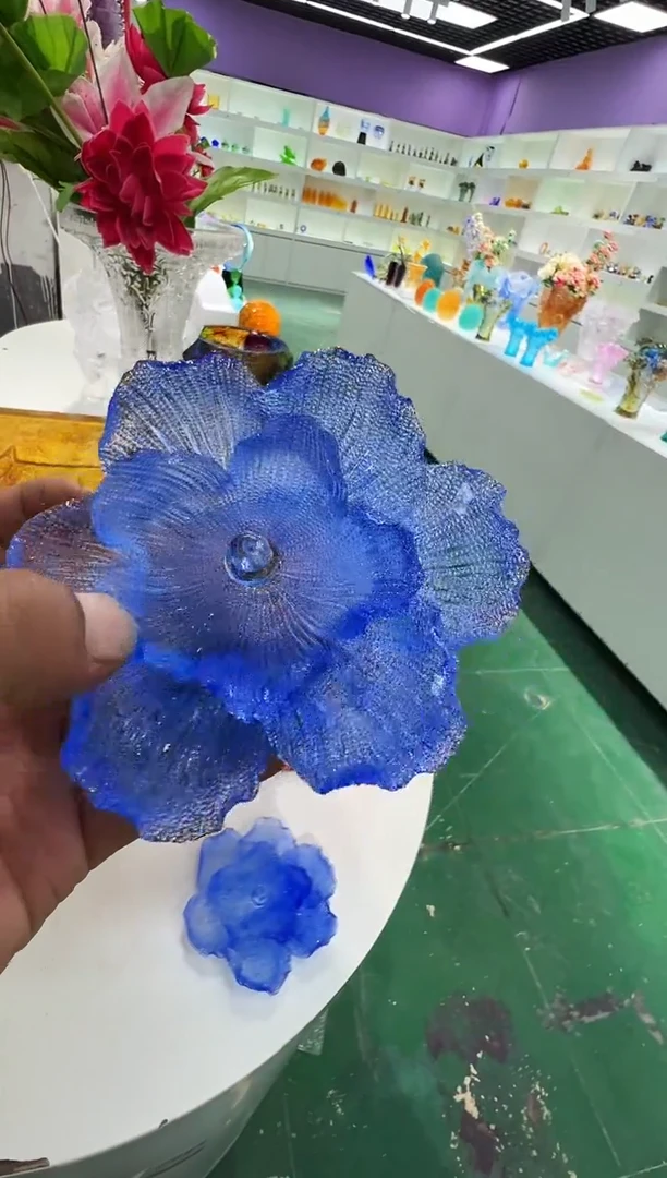 手工艺品琉璃古法琉璃香插摆件