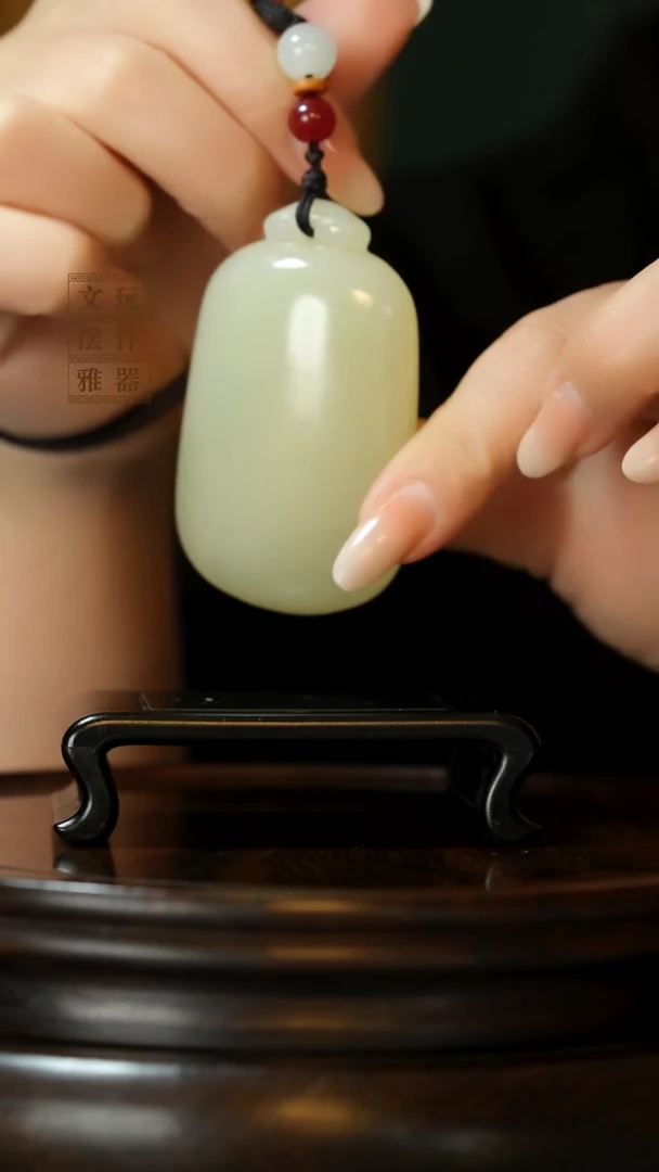 玉《平安扣》手把件摆件