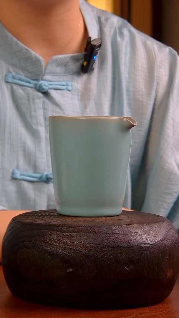 瓷片大师带款 直筒公道杯