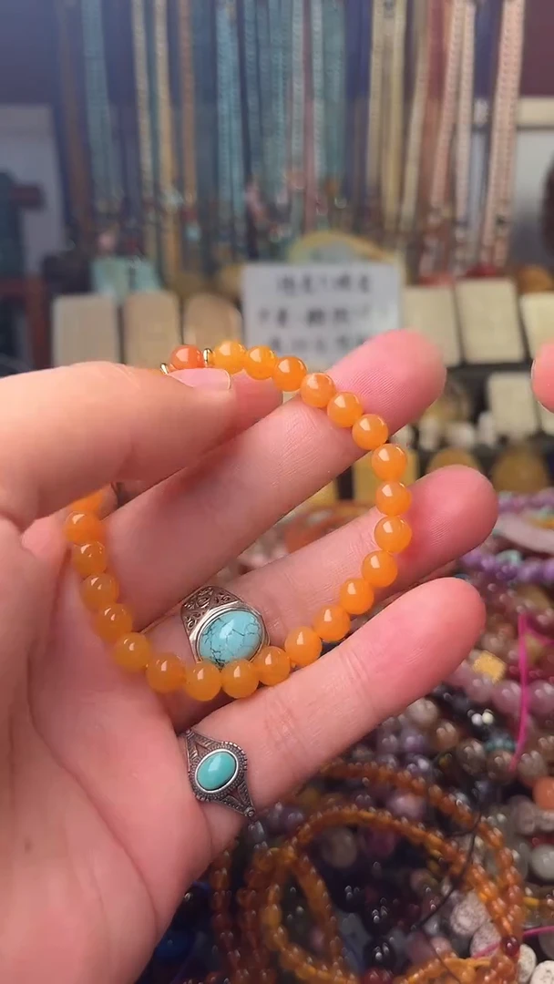 【闪购商品】琥珀手链未镶嵌(一物一件)0002970