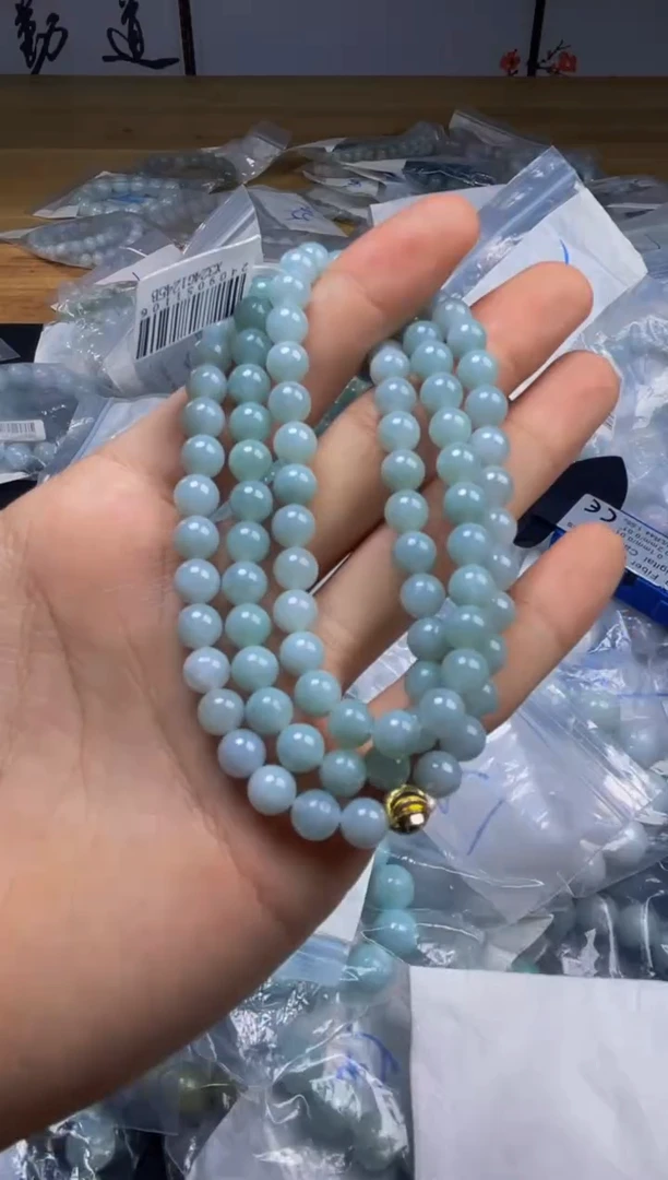 定制翡翠未镶嵌珠串