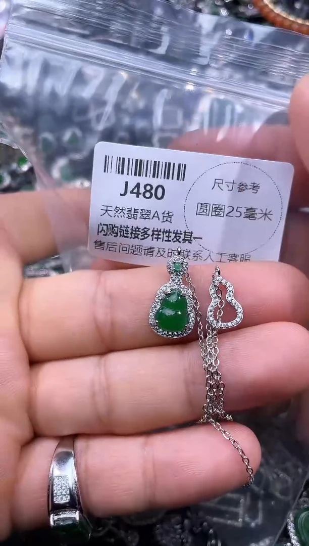 【闪购商品】翡翠颈饰未镶嵌J480项链