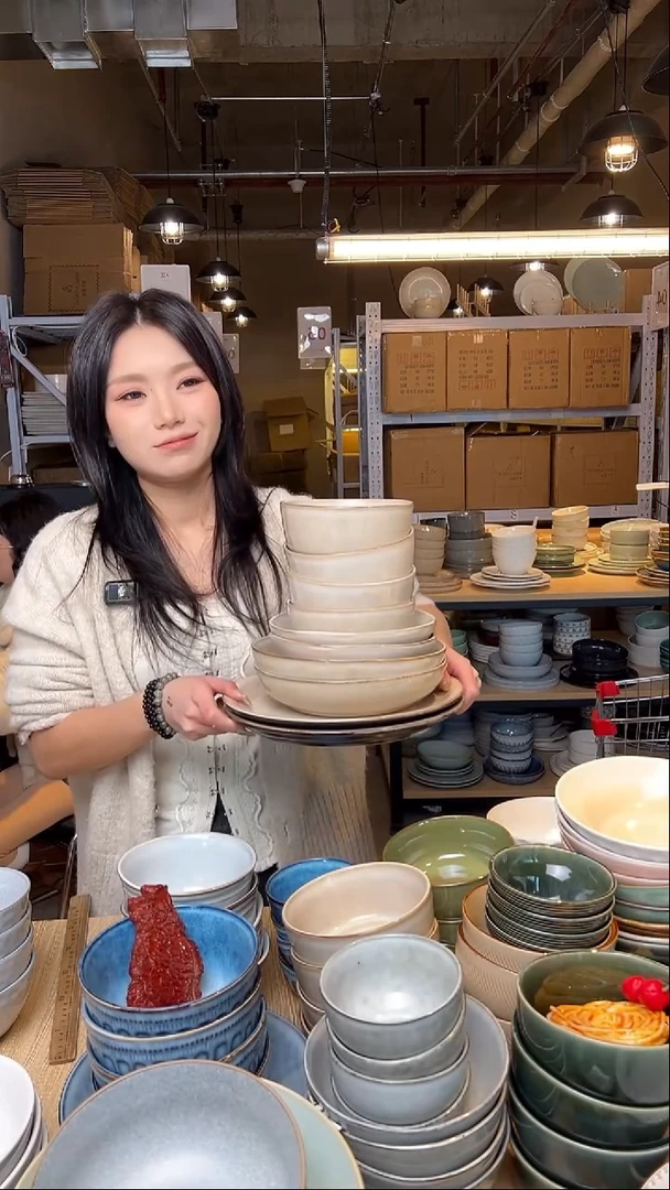 瓷202外贸尾货窑变釉下彩默外微瑕