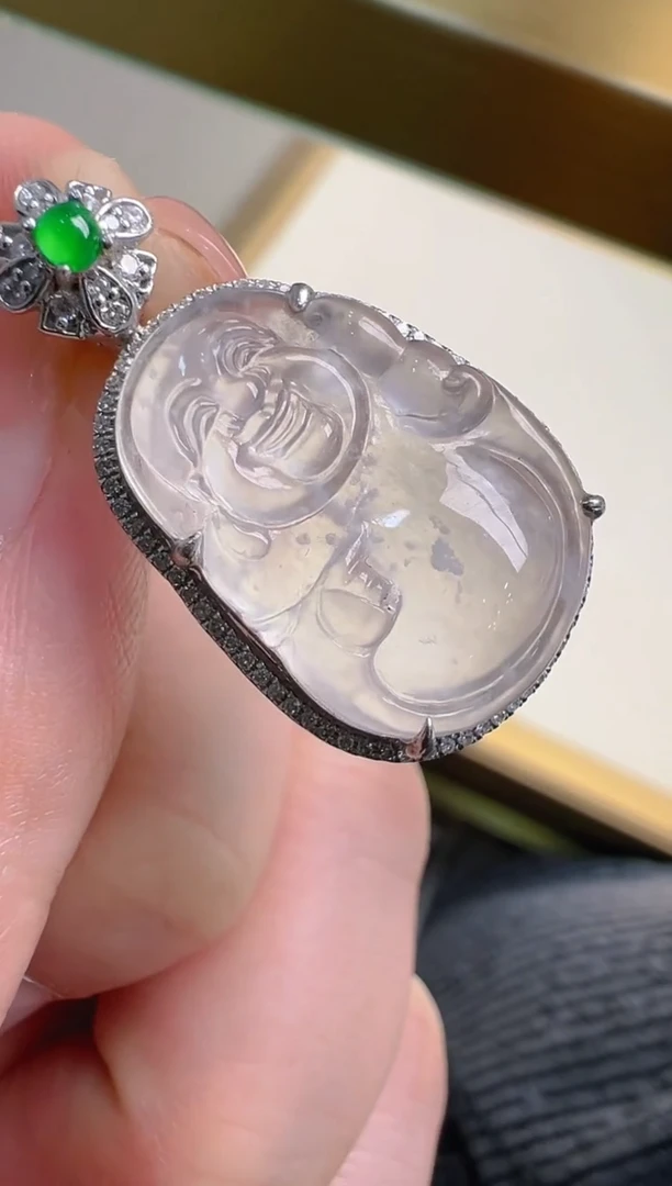 【闪购商品】翡翠吊坠(不含链)18K金镶嵌多样性发货拍一发一