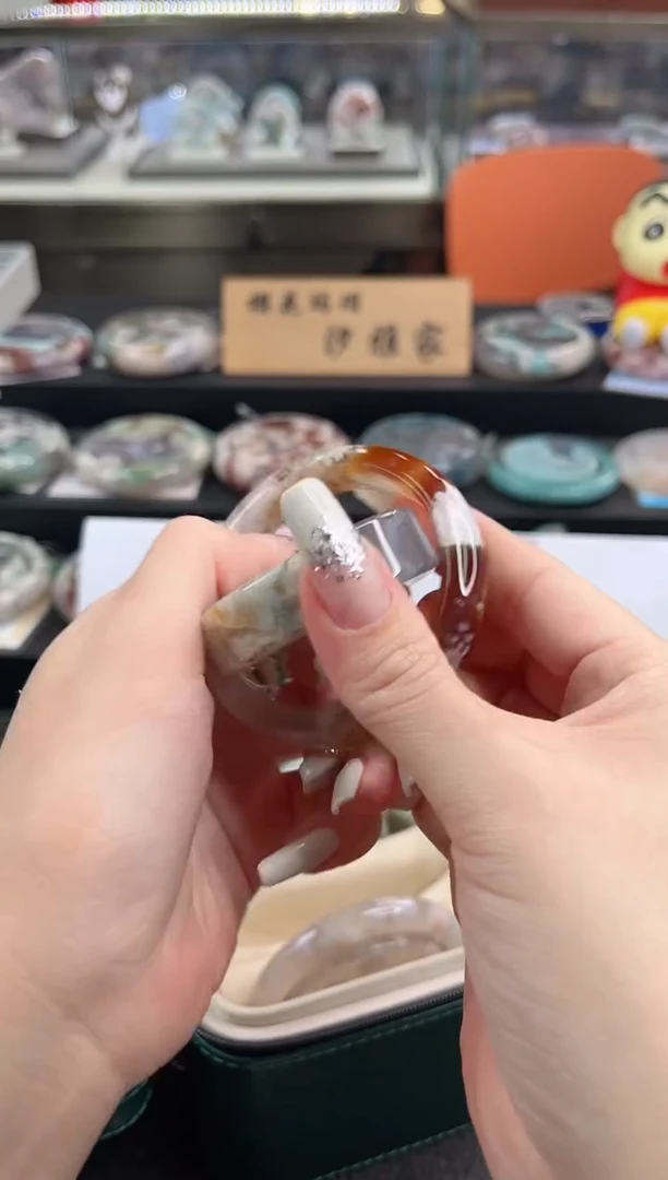 未镶嵌手镯石英质玉尘*丷圈口（赠品镯心）