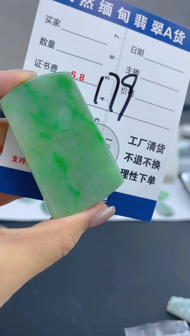 翡翠未镶嵌颈饰天然A货缅甸翡翠  179