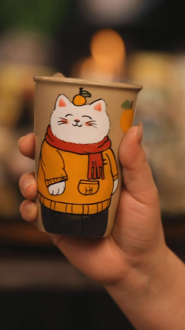 【闪购商品】摆件景德镇釉下彩绘设计师款陶瓷