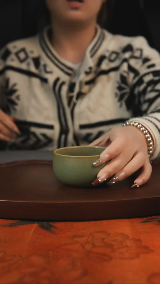 杯子禅定 柴烧 汝州原产地原矿仿古老釉