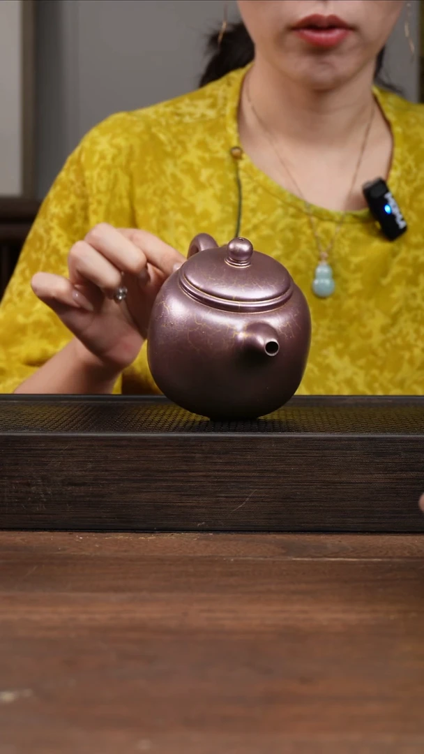 茶壶紫砂贝壳烧匏尊       310CC   （粉色）