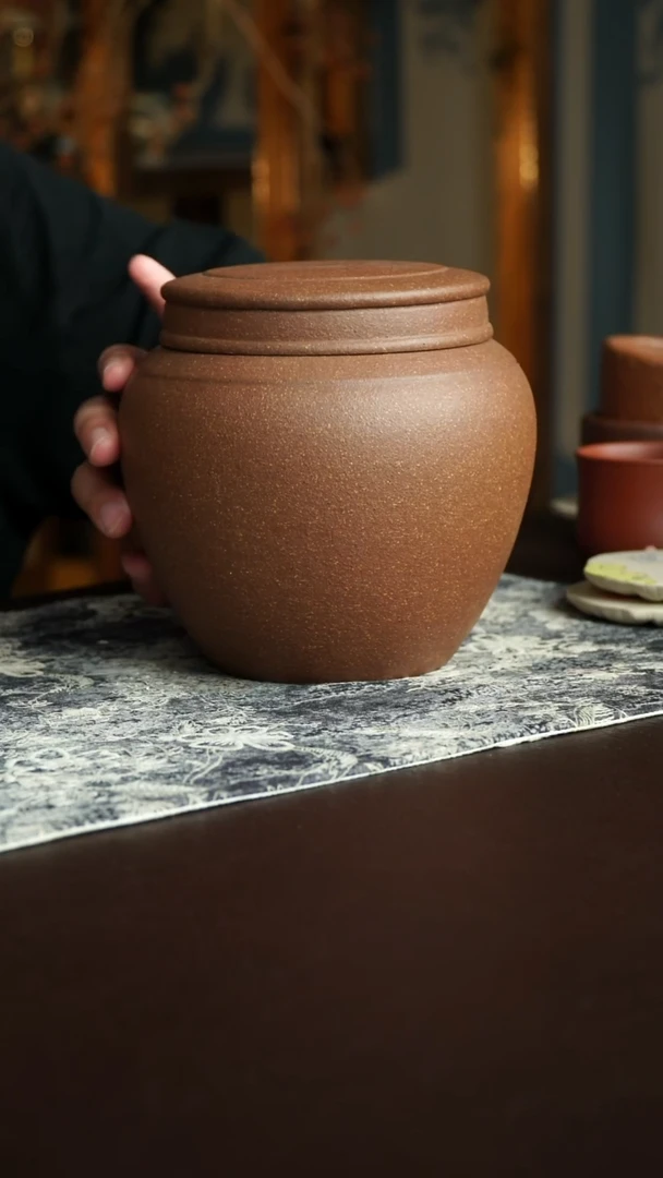 茶杯紫砂17号瑕疵徐群老师宜兴紫砂原矿作品茶叶罐