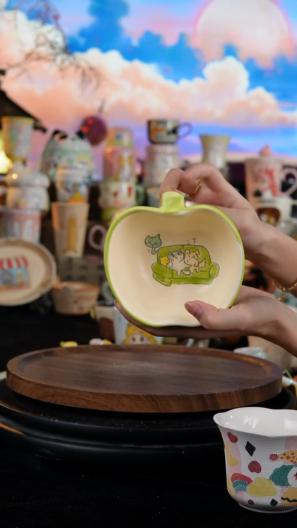 陶瓷便携款手工手绘景德镇陶瓷