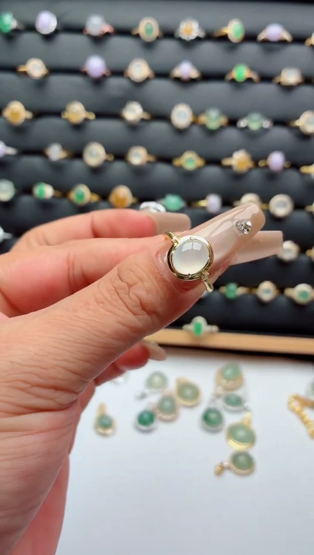 吊坠(不含链)银S925镶嵌翡翠.