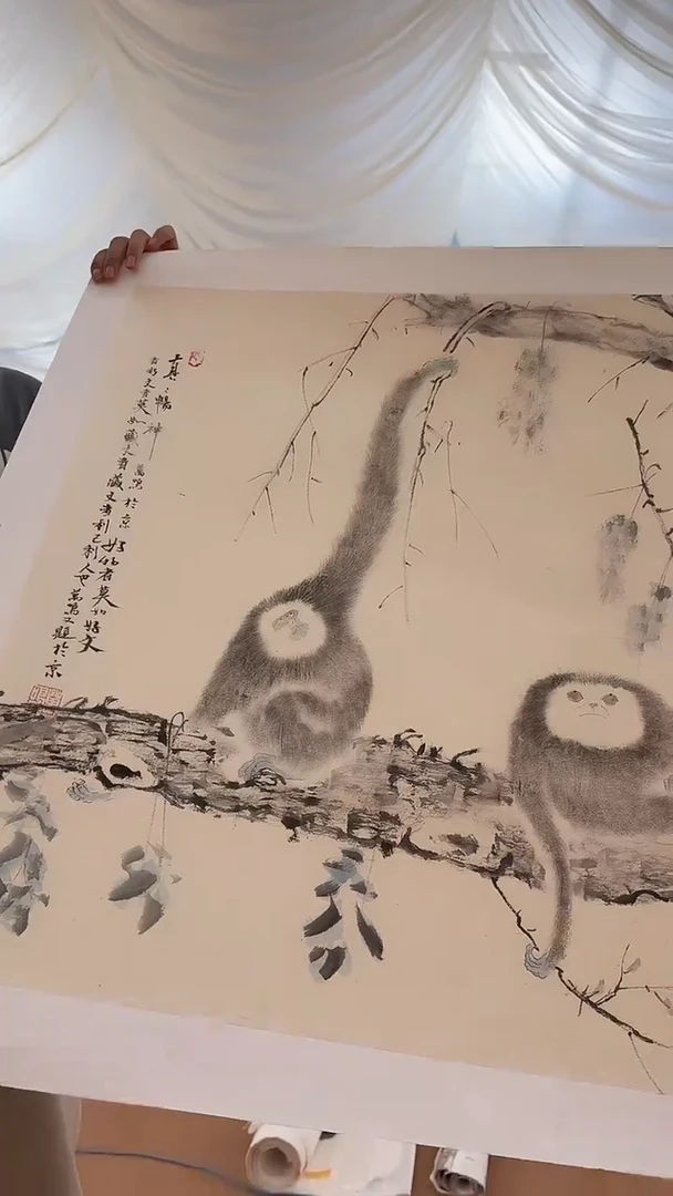 书法7-15-25刘老师4平尺国画作品